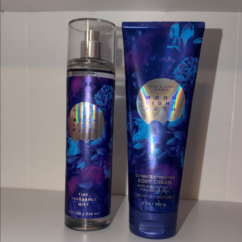 Bath & Body Works Moonlight Path Fragrance Mist & Body Cream Set